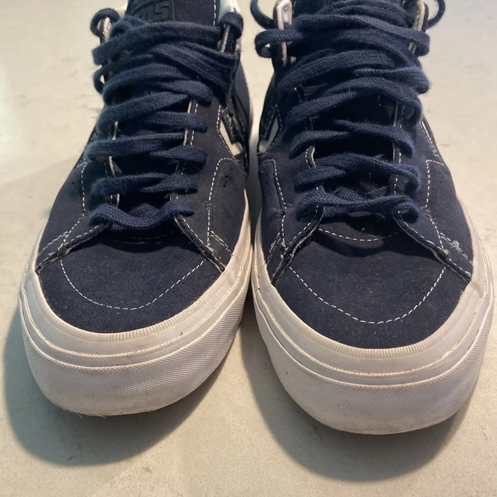 Converse Louie Lopez pro Mid Suede men’s 10 womans 11.5 Navy and White - Picture 4 of 10
